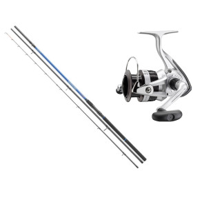 Feederový set Daiwa Triforce Target Power Feeder 3,3m 80g + Daiwa Sweepfire E 2500 C