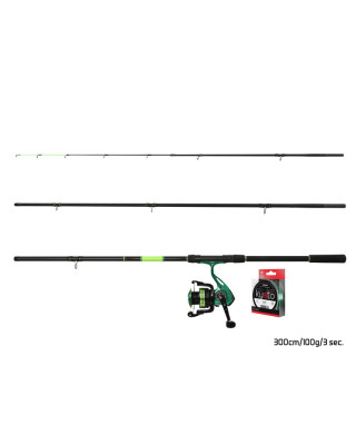 Feederový set Delphin GreenFEED 300cm/100g