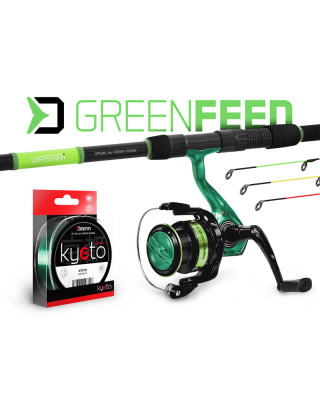 Feederový set Delphin GreenFEED 300cm/100g