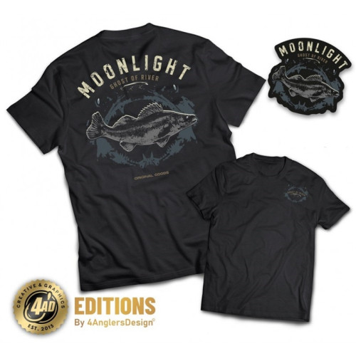 4ANGLERSDESIGN Tričko Moonlight Ghost Of River