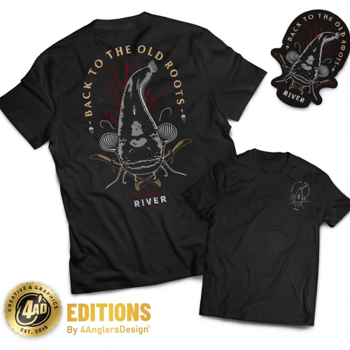 4ANGLERSDESIGN Tričko Back To The Old Roots