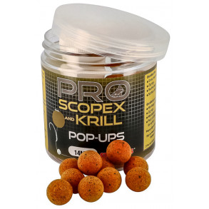 STARBAITS PLOVOUCÍ BOILIES PROBIOTIC SCOPEX KRILL - 14MM 60G - DOPRODEJ !