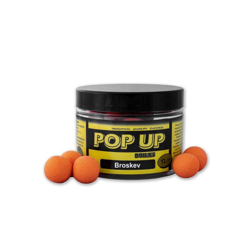 CSV Pop Up Broskev 12 mm – plovoucí boilies 40 g