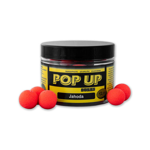 CSV Pop Up Jahoda 12 mm – plovoucí boilies 40 g