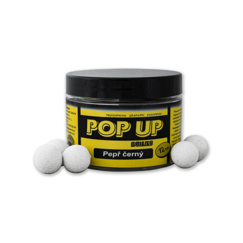 CSV Pop Up Černý pepř 12 mm – plovoucí boilies 40 g