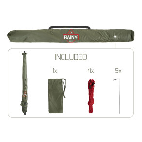 Deštník Delphin RAINY 250cm/zelená