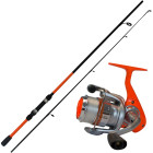 DAM Vibe Combo 180 cm 5–20 g – dětský rybářský set -Oranžová