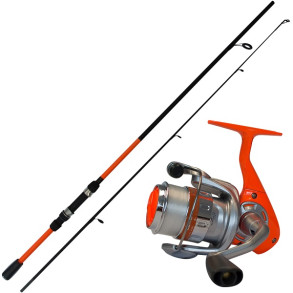 DAM Vibe Combo 180 cm 5–20 g – dětský rybářský set -Oranžová