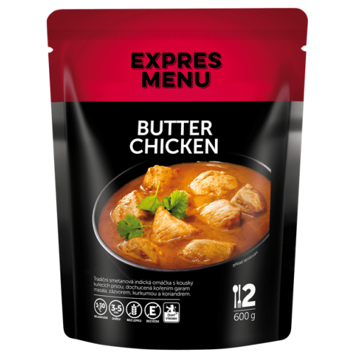 Butter Chicken – jemně pálivá smetanová indická omáčka s kuřecím