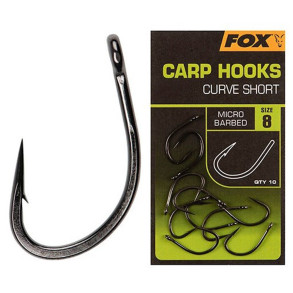 Fox Háčky Curve Shank Short 10 ks - Velikost 2
