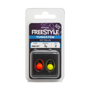 FREESTYLE Tungsten Bottom Jigs – Orange/Chart