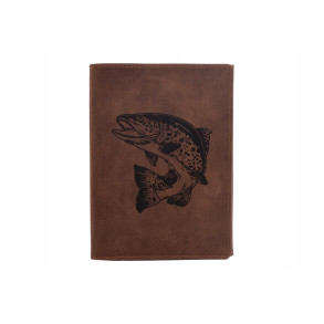 Rybářská dokladovka MERCUCIO světlehnědá vzor 51 pstruh 2911931