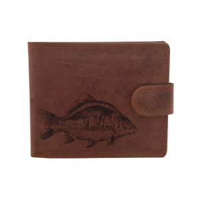 Pánská peněženka MERCUCIO světlehnědá vzor 3 kapr lysec 2911906