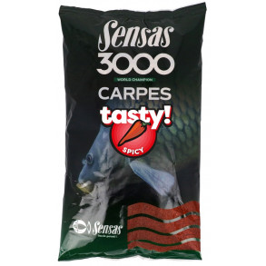 Krmení 3000 Carp Tasty Spicy (Koření) 1kg - SENSAS