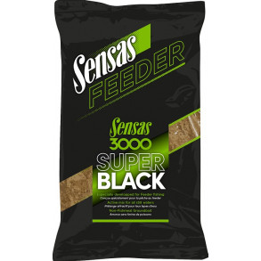 Krmení 3000 Feeder Super Black 1kg - SENSAS