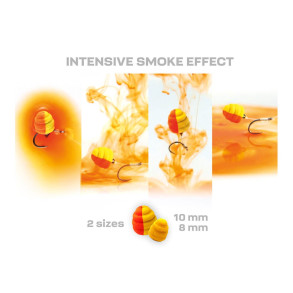 ZFISH Smoke Hurricane Wafters 2in1 (8 mm & 10 mm) – 30 g - Mango-Cherry