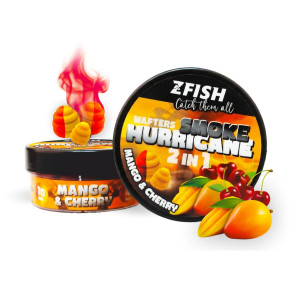 ZFISH Smoke Hurricane Wafters 2in1 (8 mm & 10 mm) – 30 g - Mango-Cherry