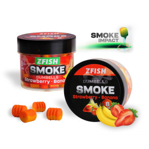 ZFISH Smoke POP-UP Dumbells 8 mm – 20 g - Strawberry-Banana