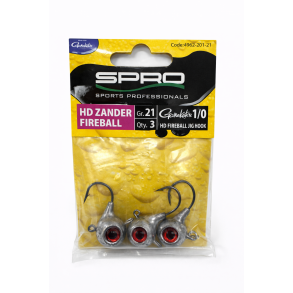 SPRO HD Zander Fireball 21 g / 1/0 (3 ks)