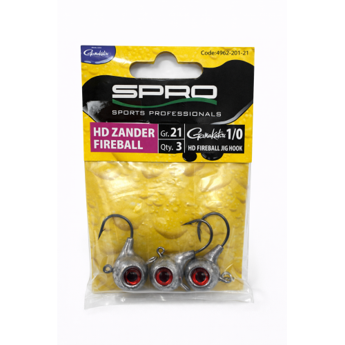 SPRO HD Zander Fireball 21 g / 1/0 (3 ks)