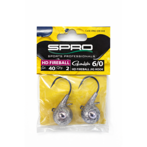 SPRO HD Fireball Jig Hook 4962-200-040 (40 g, 6/0, 2 ks)