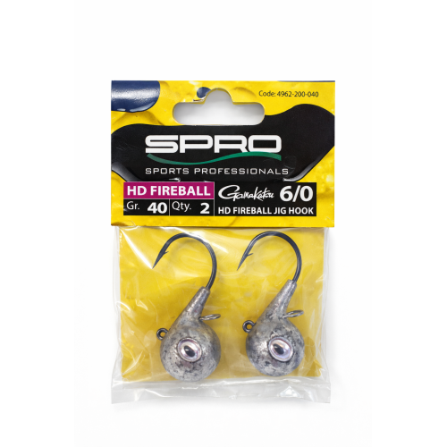 SPRO HD Fireball Jig Hook 4962-200-040 (40 g, 6/0, 2 ks)
