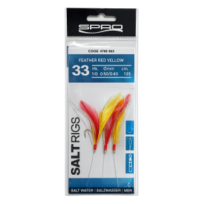 Salt Rig 33 Feather Red Yellow – mořský návazec 4740-363