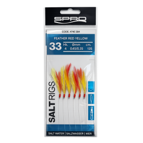 Salt Rig 33 Feather Red Yellow – mořský návazec 4740-365