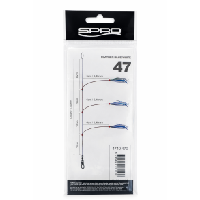 SPRO Salt Rig 47 Feather Blue White – mořský návazec / 4740-470
