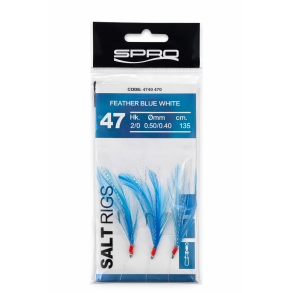 SPRO Salt Rig 47 Feather Blue White – mořský návazec / 4740-470