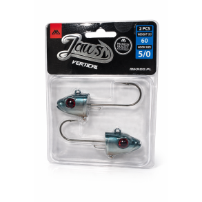 MIKADO JAWS Vertical Jig Head 60 g / 5/0 – BRO (2 ks)