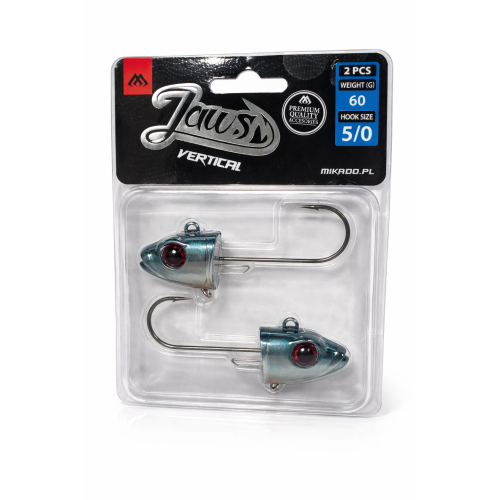 MIKADO JAWS Vertical Jig Head 60 g / 5/0 – BRO (2 ks)