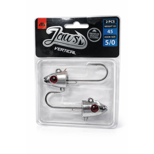 MIKADO JAWS Vertical Jig Head 45 g / 5/0 – NRO (2 ks)