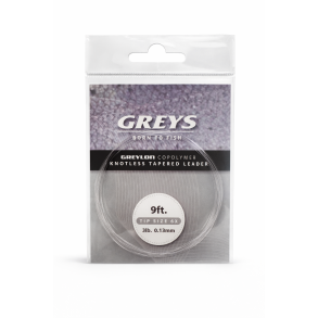 Greys Greylon K/T Leader – ujímaný muškařský návazec 270 cm 0,13mm