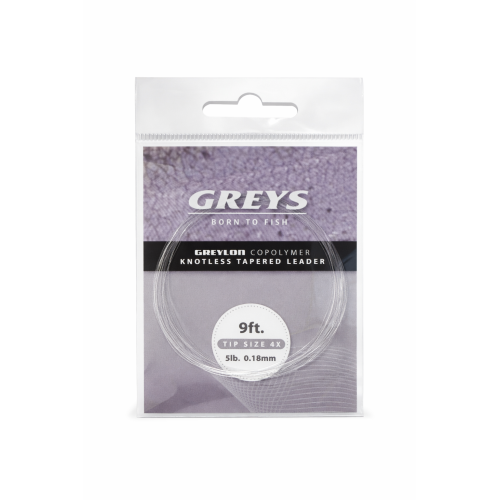 Greys Greylon K/T Leader – ujímaný muškařský návazec 270 cm 0,18mm