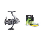 Shimano Naviják Nasci C2500 FC + Pletená Šnůra PowerPro Line 0,15mm