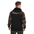 MIKINA FOX LW BLACK/CAMO SPLIT ZIP HOODY
