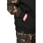 MIKINA FOX LW BLACK/CAMO SPLIT ZIP HOODY
