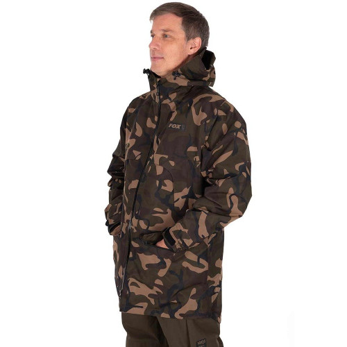 Fox RS25K Camo 3/4 Jacket – pánská nepromokavá rybářská bunda - M - DOPRODEJ !