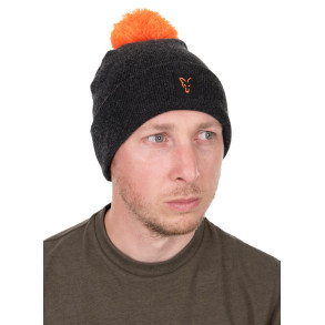 Fox Čepice Collection Bobble Hat Black Orange
