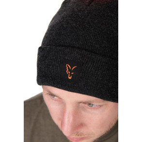 Fox Čepice Collection Bobble Hat Black Orange