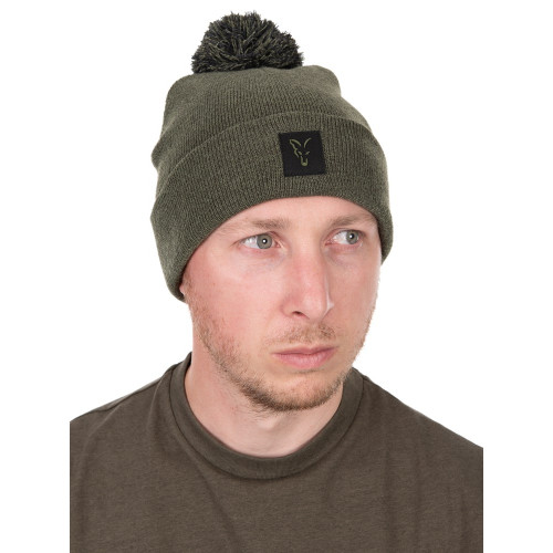 Fox Čepice Collection Bobble Hat Green Black