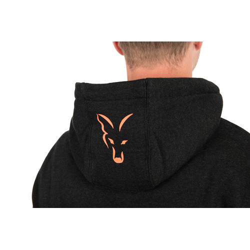 MIKINA FOX COLLECTION HOODY BLACK & ORANGE
