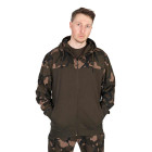 MIKINY FOX LW KHAKI/CAMO SPLIT ZIP HOODY