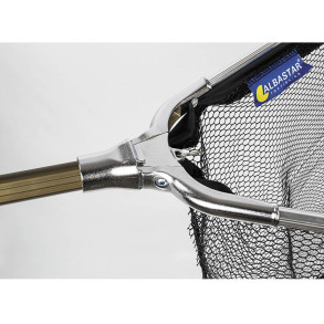 ALBASTAR Podběrák 190cm 65x65cm pogumovaná síťka