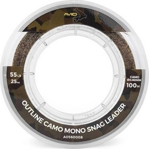 Outline Camo Mono Snag Leader – šokový vlasec (100 m)
