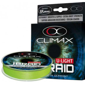 Climax - Šňůra iBraid U-Light  135m neonzelená 0,10mm 7,5kg