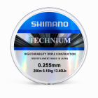 Shimano Technium 200 m, 0,185mm – prémiový monofilní vlasec s nízkou průtažností - GREY