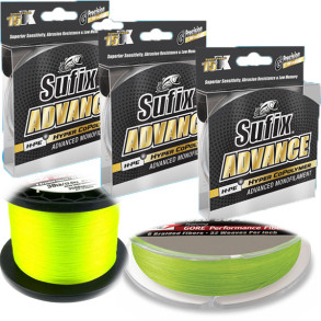 Monofilní vlasec Sufix Advance žlutý 0,18 mm / 300 m / 3,4 kg