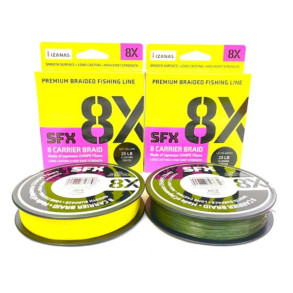 Sufix Splétaná šňůra SFX 8X tmavě zelená 135 m